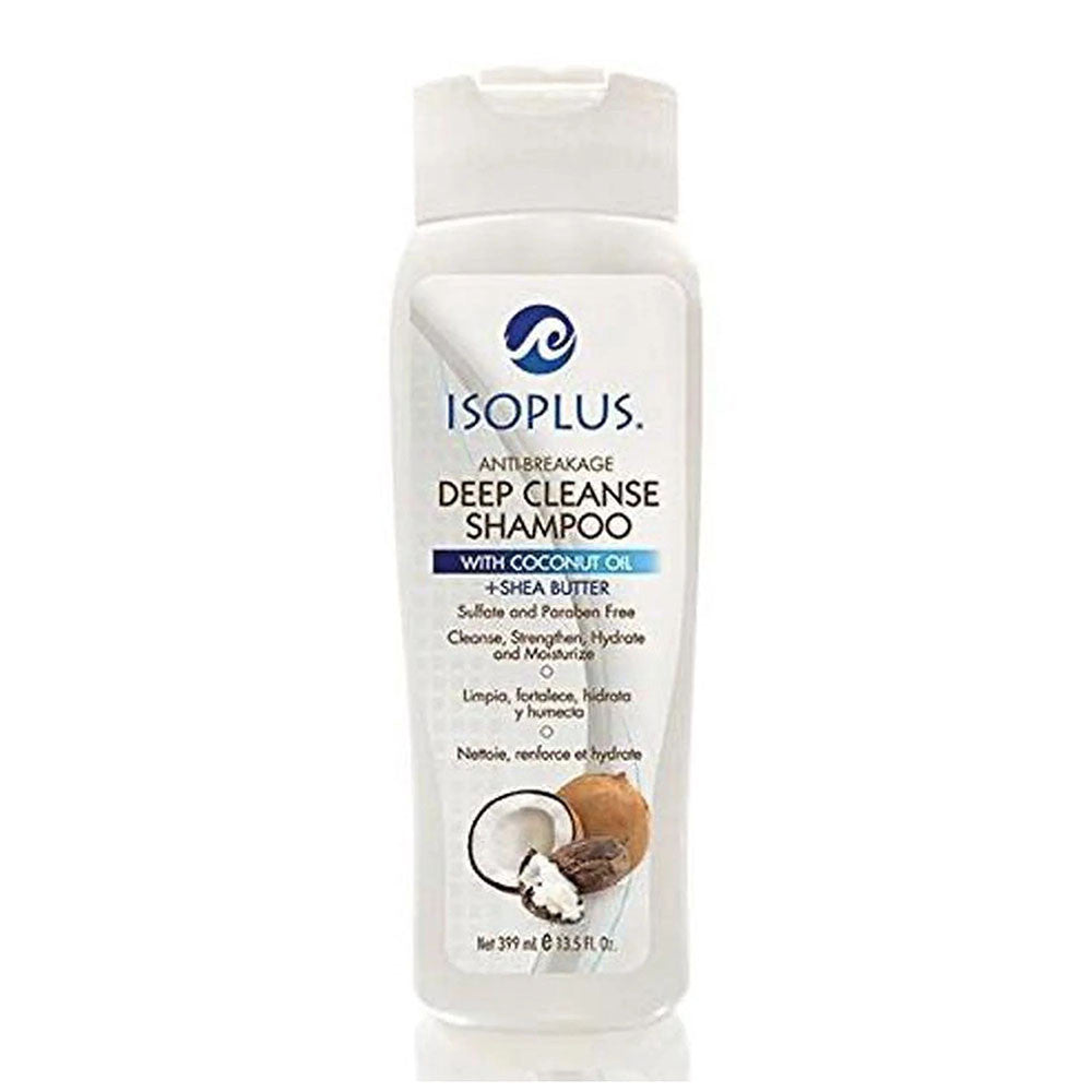 Isoplus Deep Cleanse Shampoo With Coconut Oil and Shea Butter, 13.5 Oz